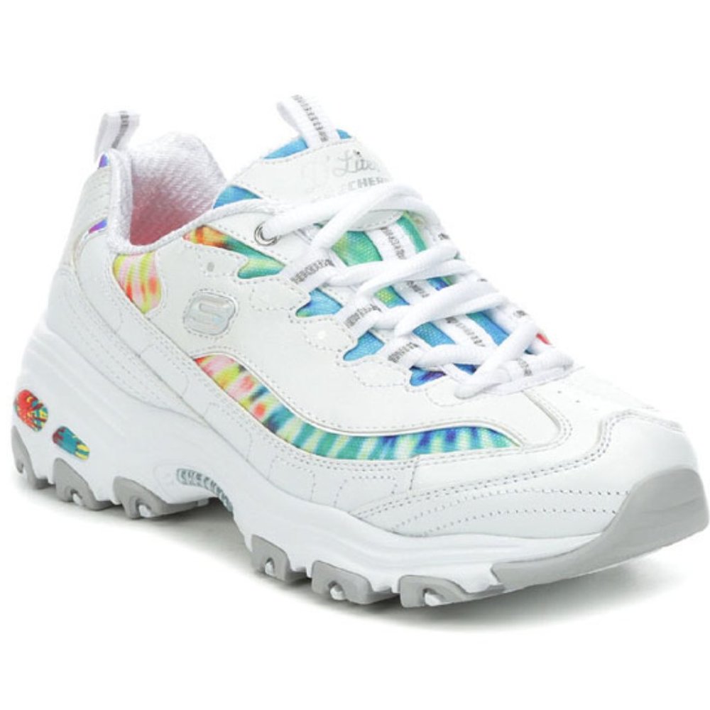 SKECHERS D'Lites Pretty, Bright Sneakers 7.5 Wide